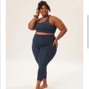 NWT Girlfriend Collective Midnight Compressive High-Rise Legging 5XL 23 3/4 Navy